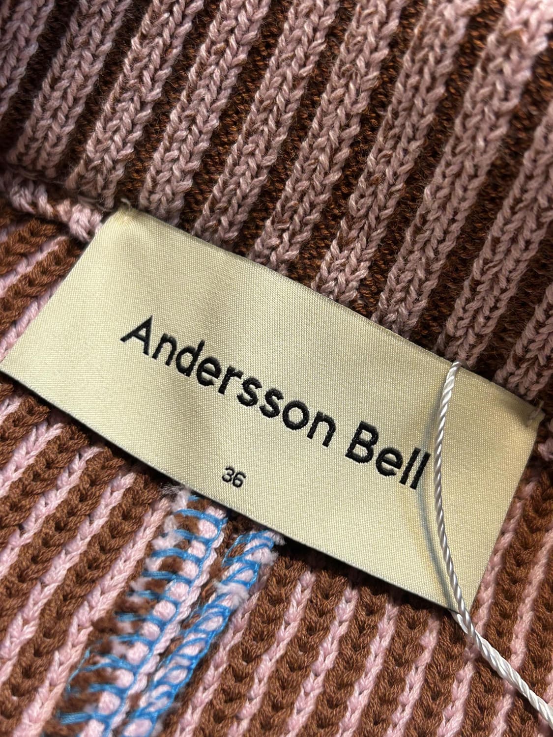 앤더슨벨 카이아 배색 라운지 니트 팬츠 상품이미지6