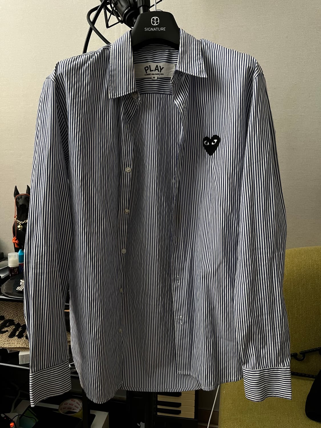 꼼데가르송 스트라이프 셔츠 M 상품이미지1