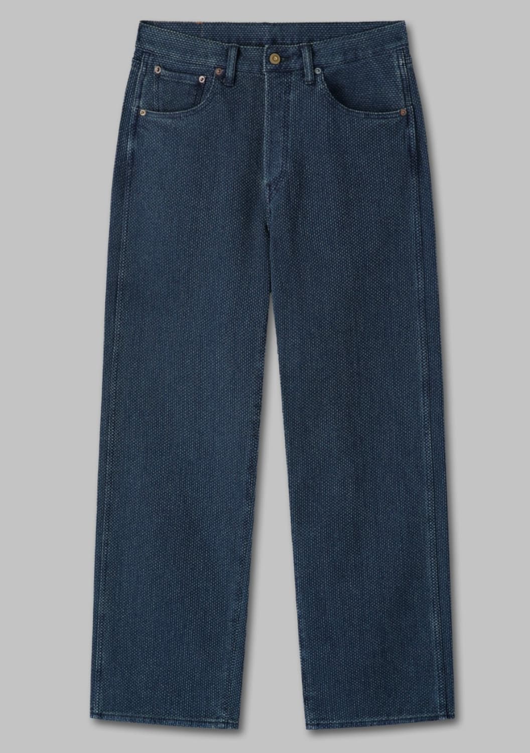 (4) 키바타 KIBATA SASHIKO PANTS old blue 상품이미지1