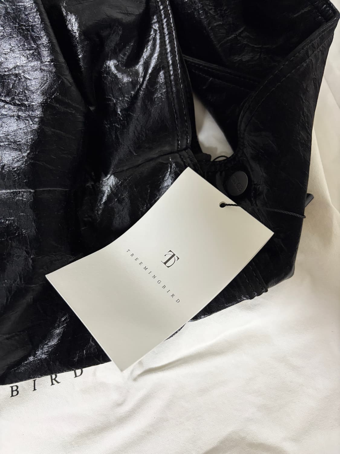 새상품) 트리밍버드 shining velvet wide big bag 상품이미지5