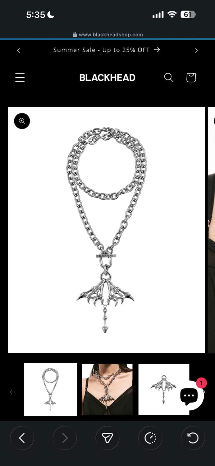 black headstudio necklace 상품이미지4