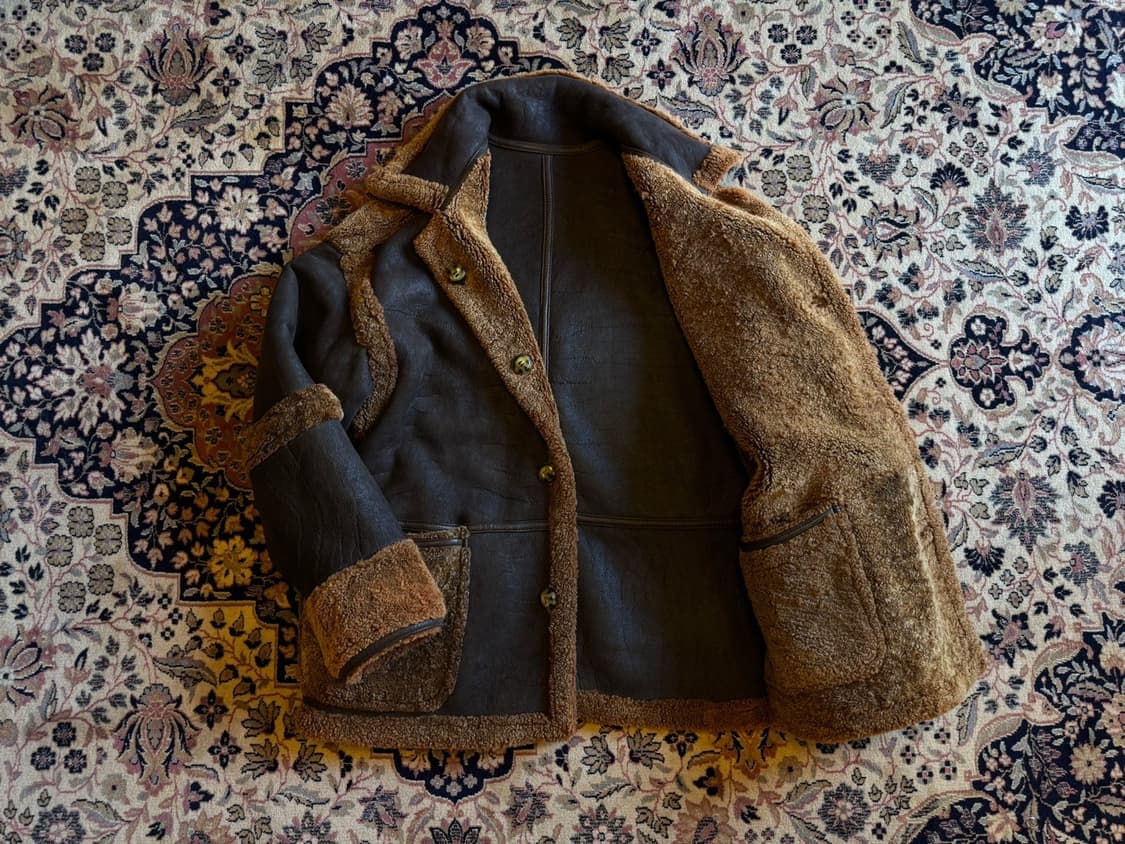 Bitish VTG 시어링 레더 자켓 무스탕 상품이미지2