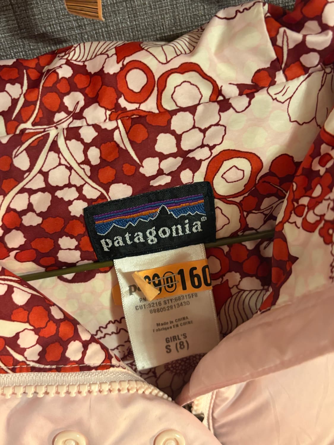 파타고니아 여아 핑크 패딩(8) 160 상품이미지2