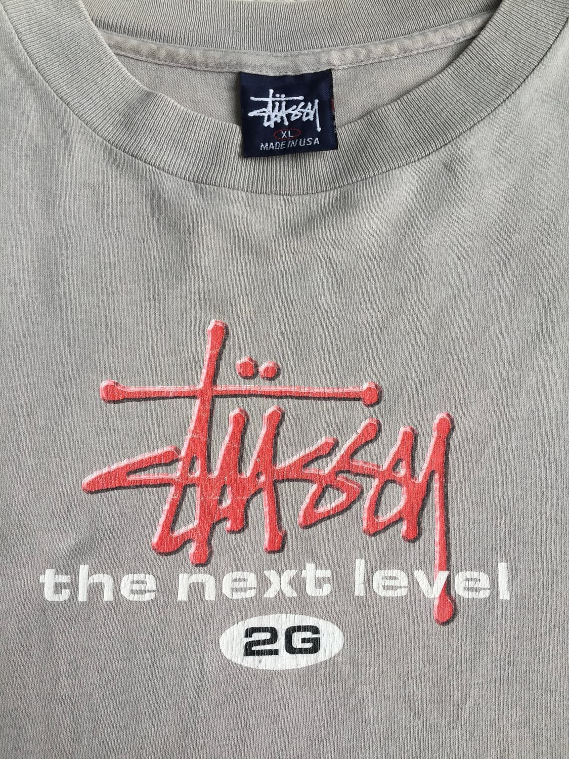 90’s old stussy 2G 반팔티 상품이미지5