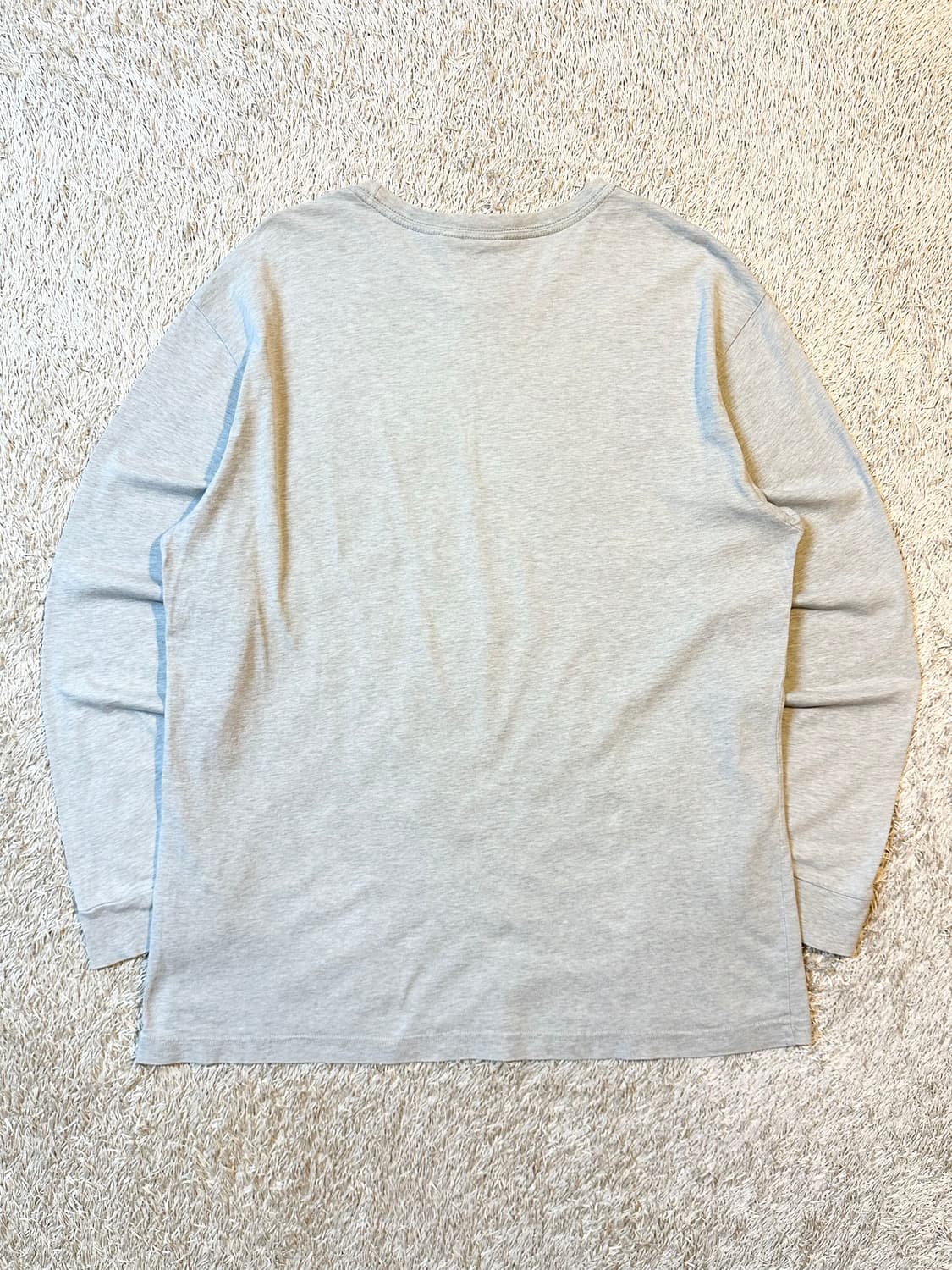 폴로 진스 POLO JEANS 로고 롱슬리브 긴팔 그레이 상품이미지3