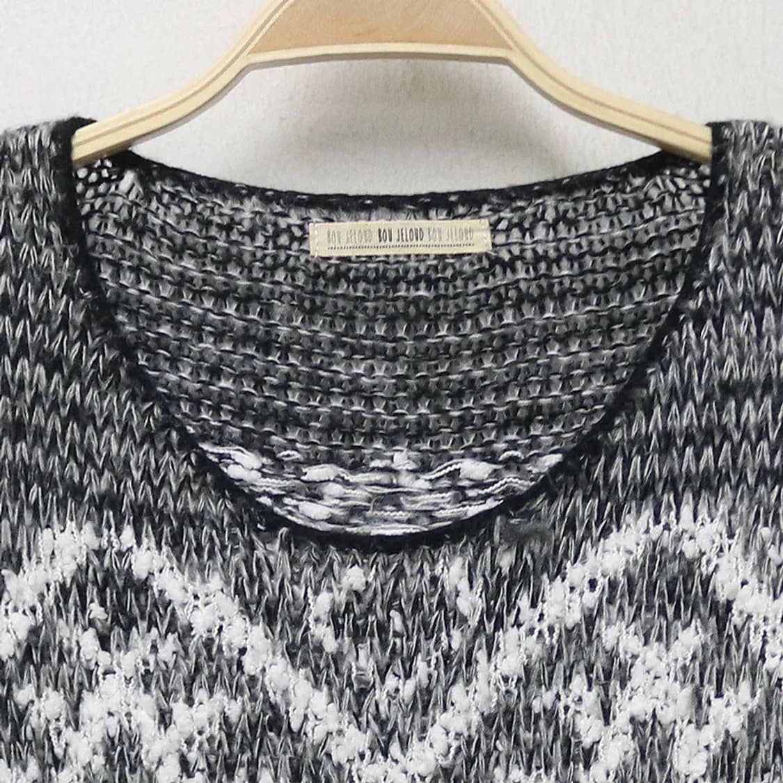 BOU JELOUD 부클 패턴 가디건 61236 상품이미지3