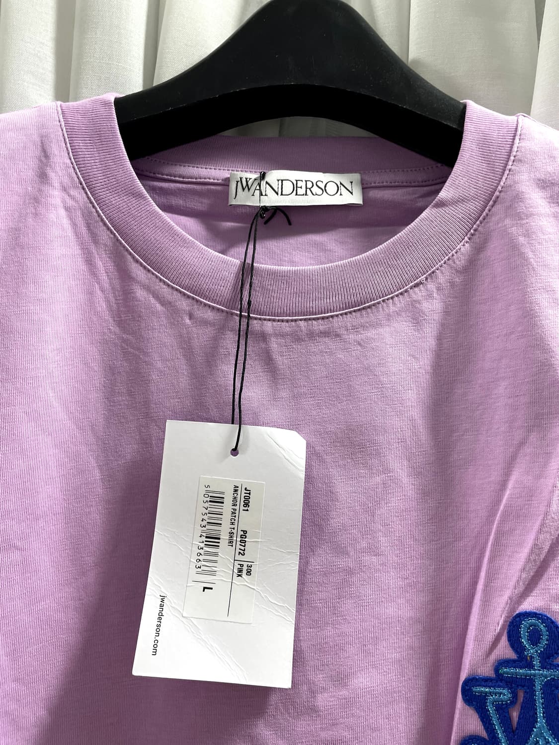JW앤더슨/ 앵커 로고 패치 반팔티 라벤더/ L 상품이미지10