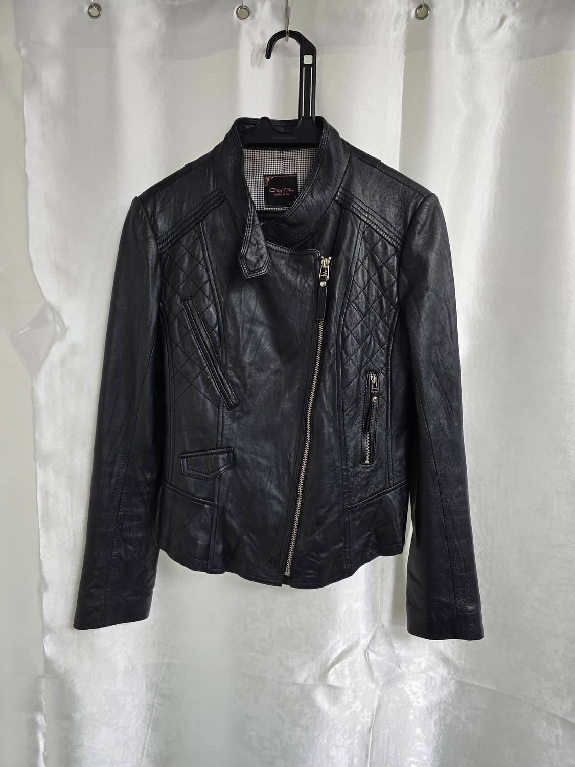 City Gee 블랙 양가죽 라이더 자켓 (1764) 상품이미지1