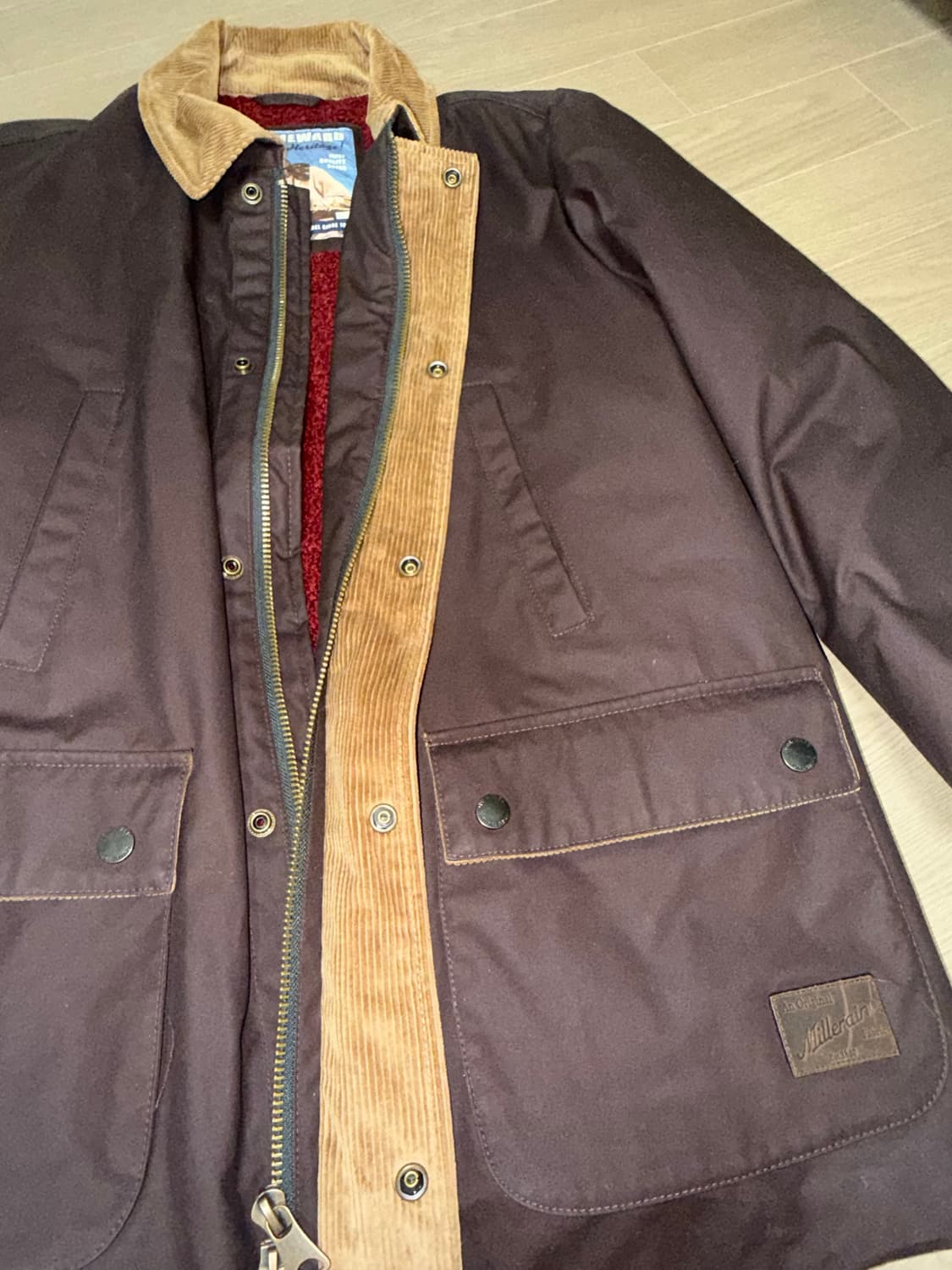 HOMESTEAD 빈티지 브라운 코듀로이 왁스 자켓 상품이미지7