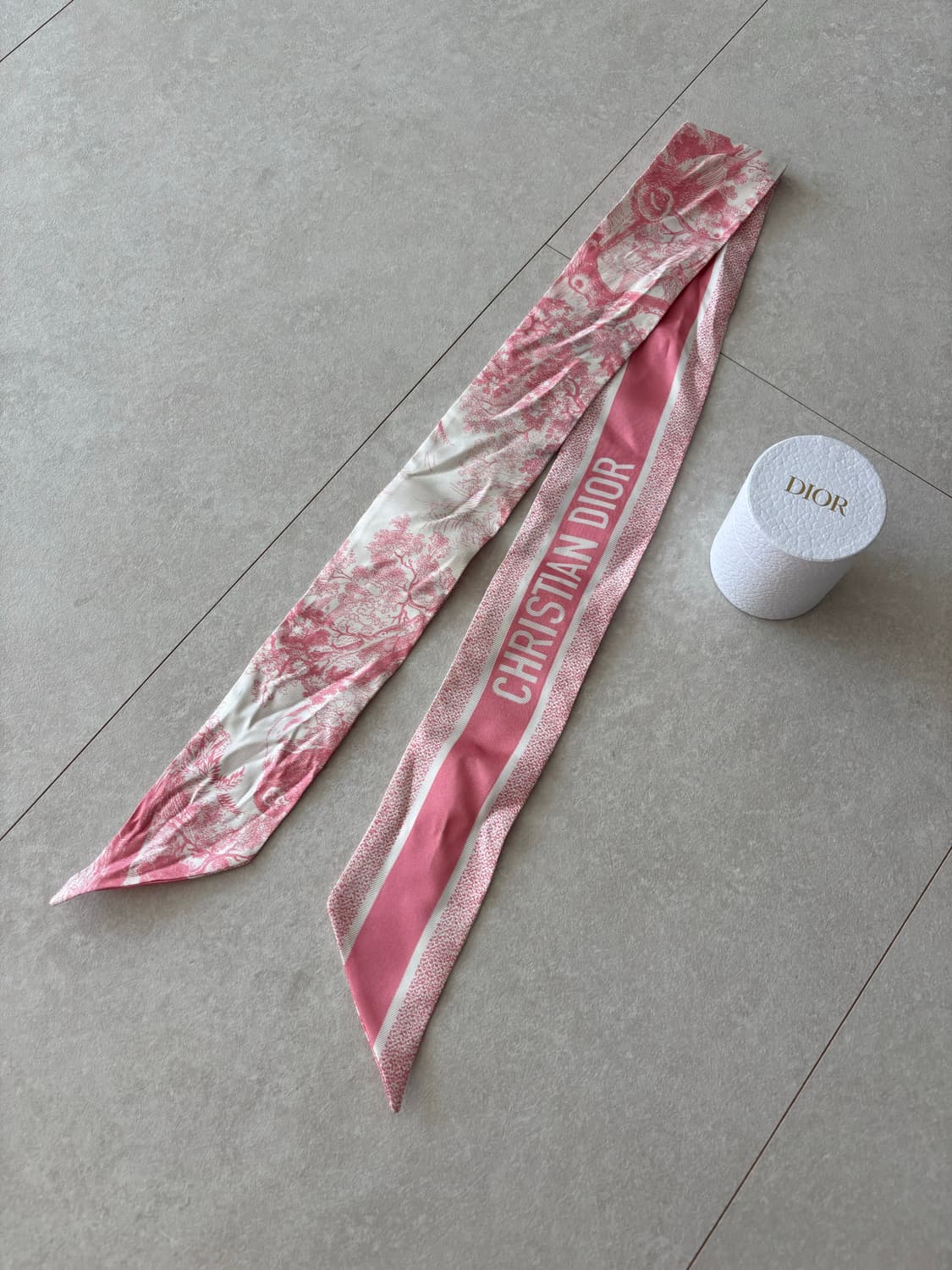 디올 미차 실크 스카프 핑크 상품이미지1