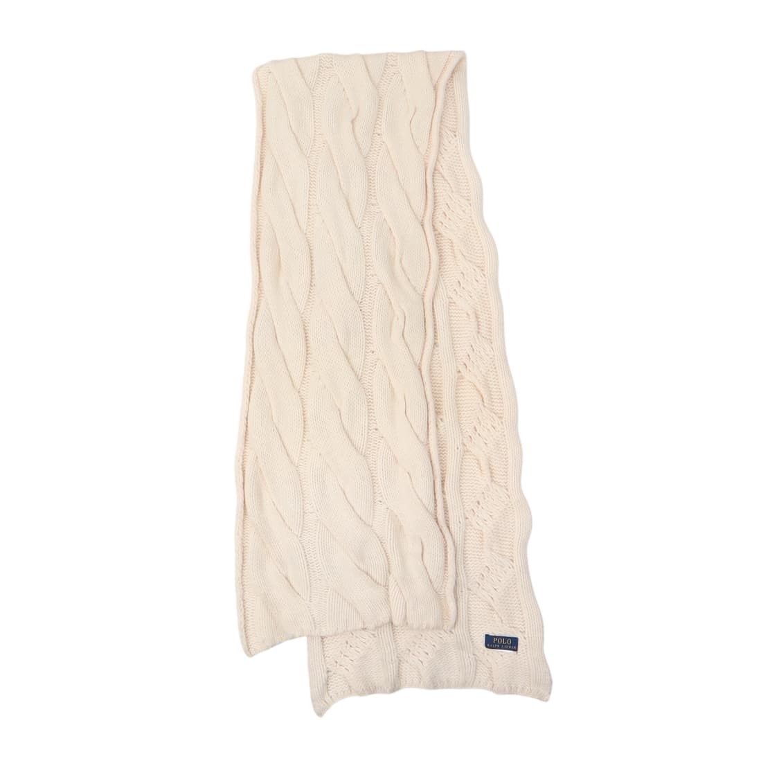 폴로 랄프로렌 크림 케이블 니트 롱 머플러 상품이미지4