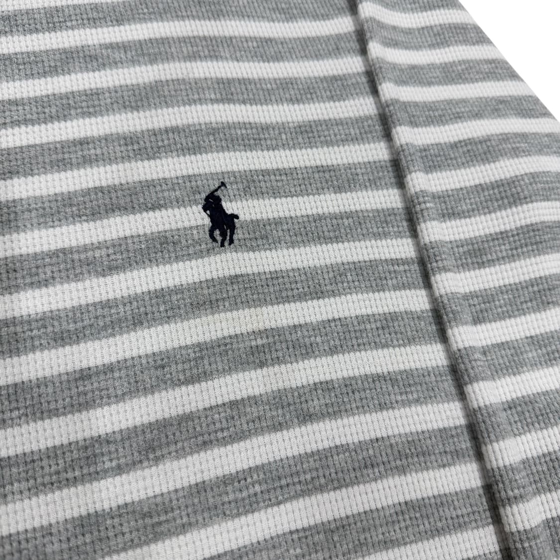 폴로 랄프로렌 코르티스 엄성현 와플 롱슬리브 긴팔티 그레이 M 상품이미지7