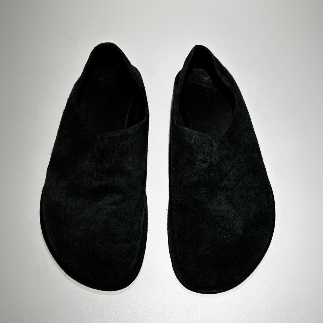 8.5) 오라리 24aw 스웨이드 슬리퍼 로퍼 블랙 상품이미지1