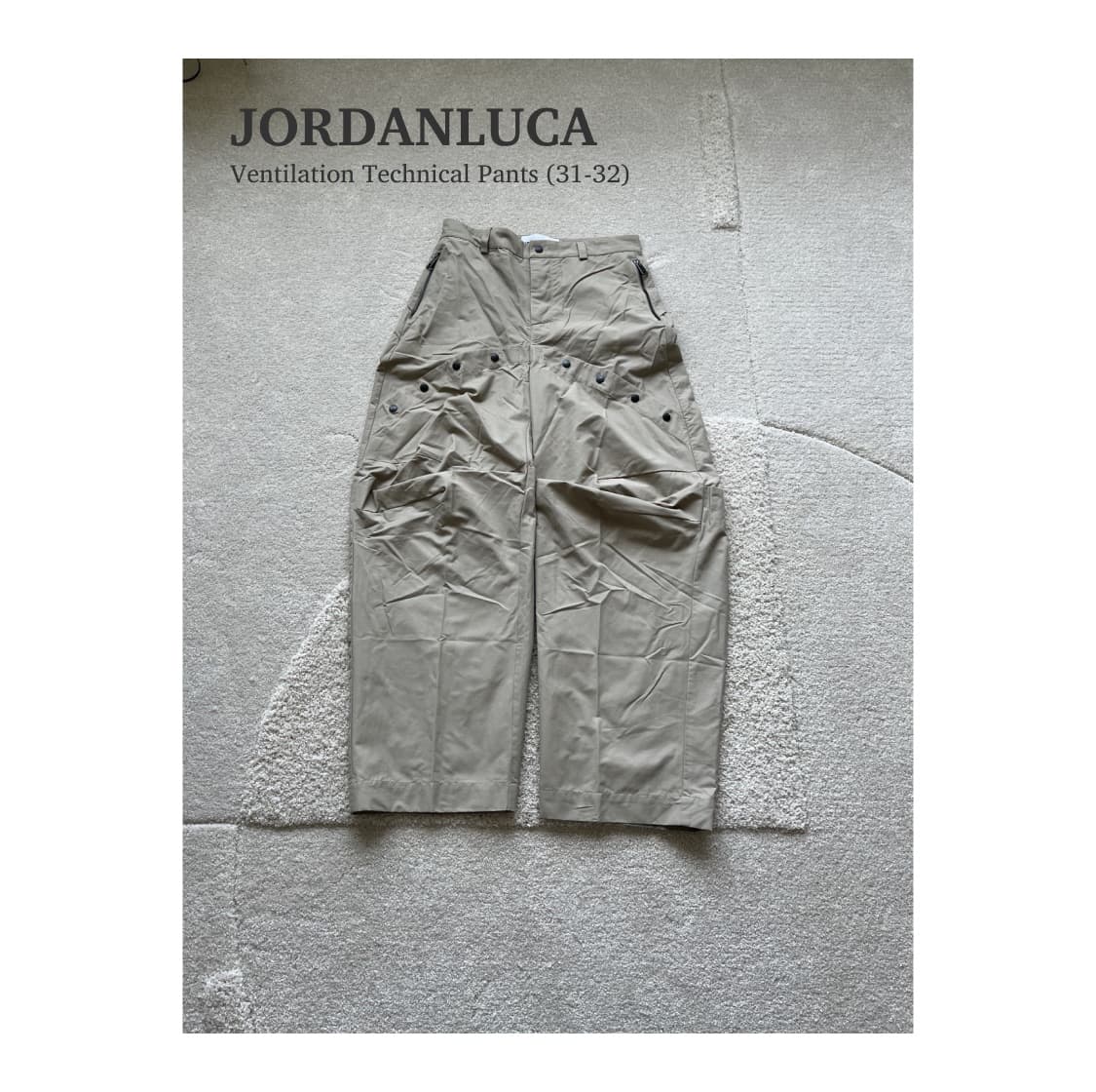 조던루카 벤틸레이션 테크니컬 팬츠 (31-32) 상품이미지1