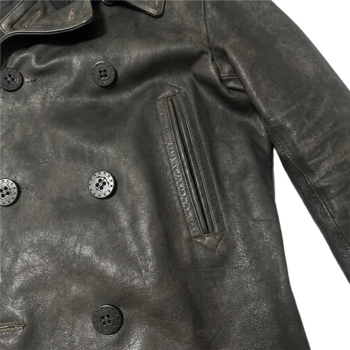 RRL 더블알엘 버팔로 레더 피코트  상품이미지5