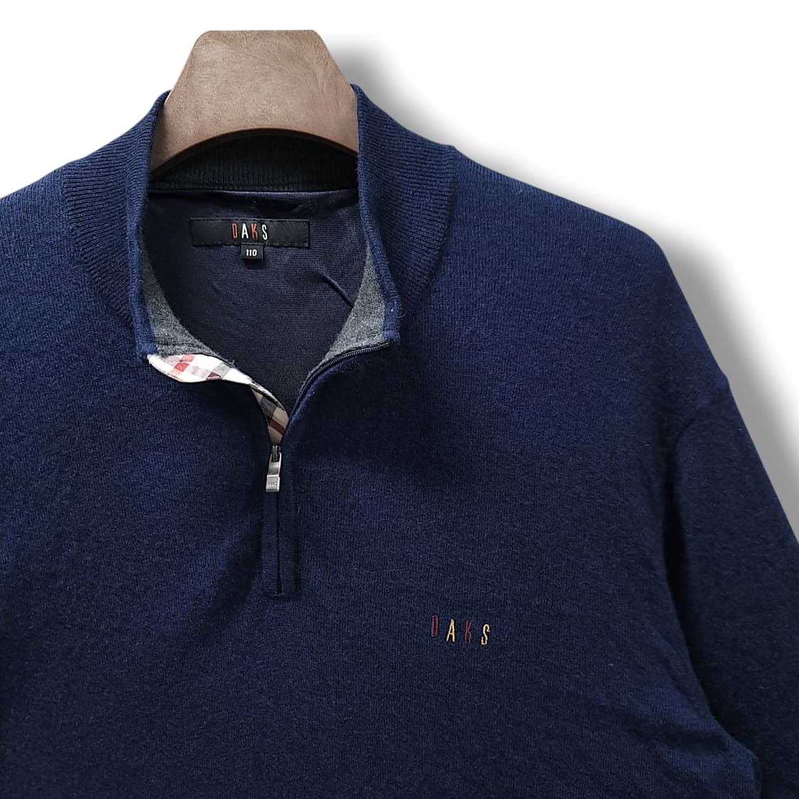 [110] 닥스 네이비 하프집업 모 스웨터 니트 상품이미지4