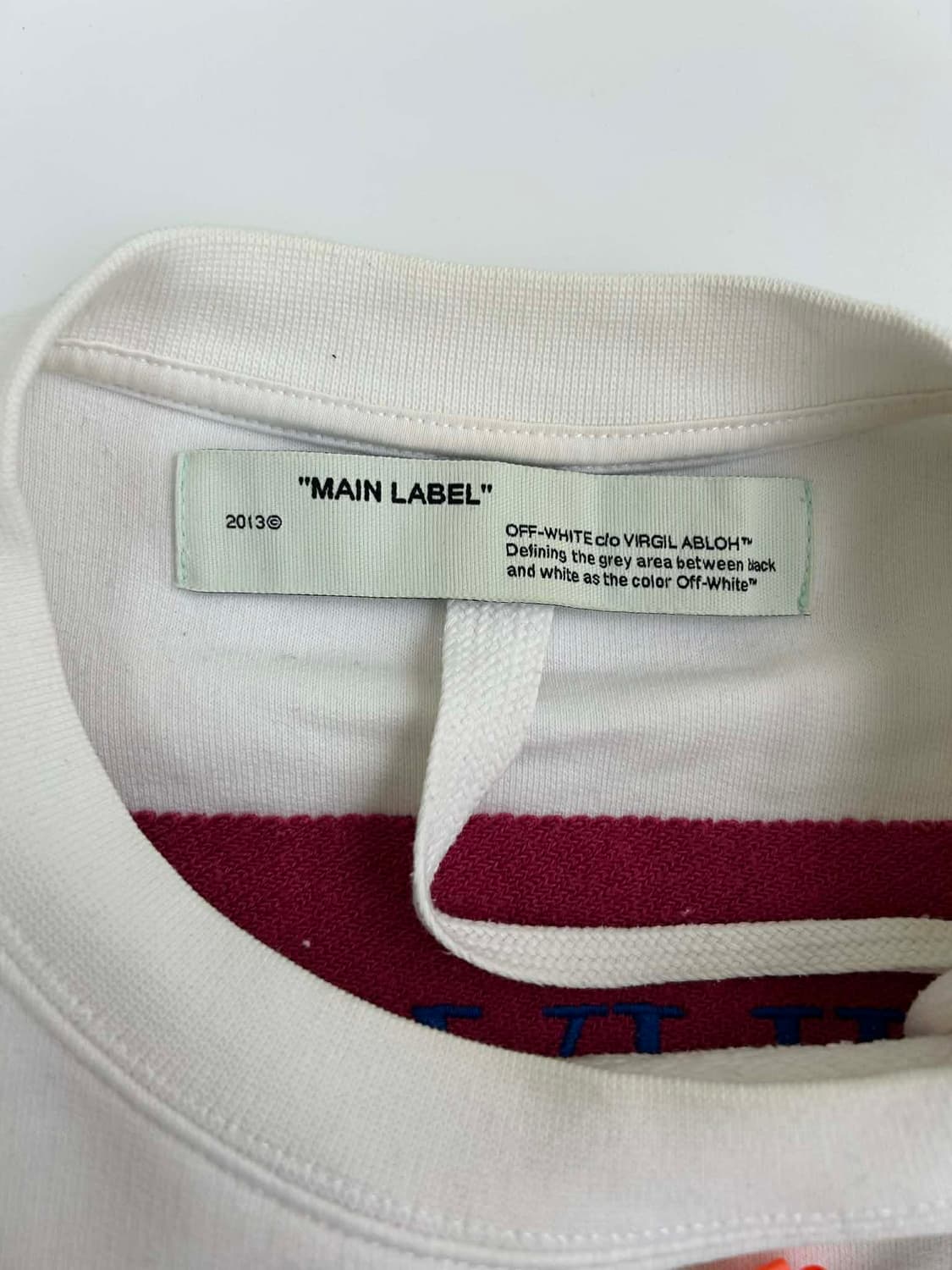 [XL] 오프화이트 20FW 앱스트랙트 화이트 크루넥 스웻셔츠 맨투맨 상품이미지3