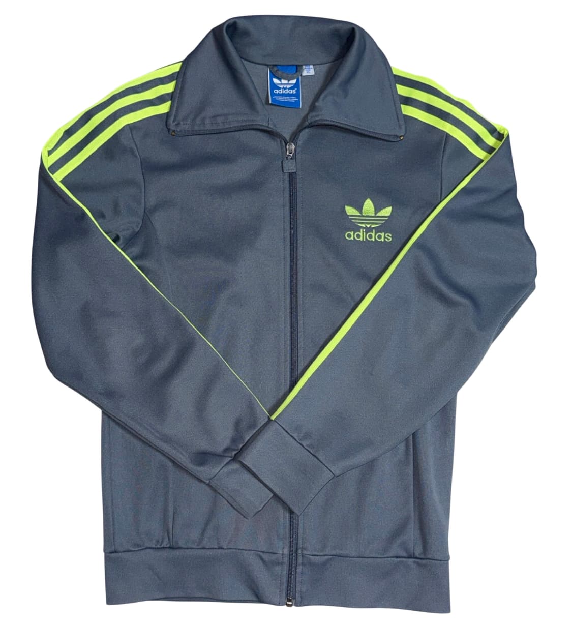 아디다스 유로파 트랙탑 져지 그레이&형광 (95) 상품이미지1