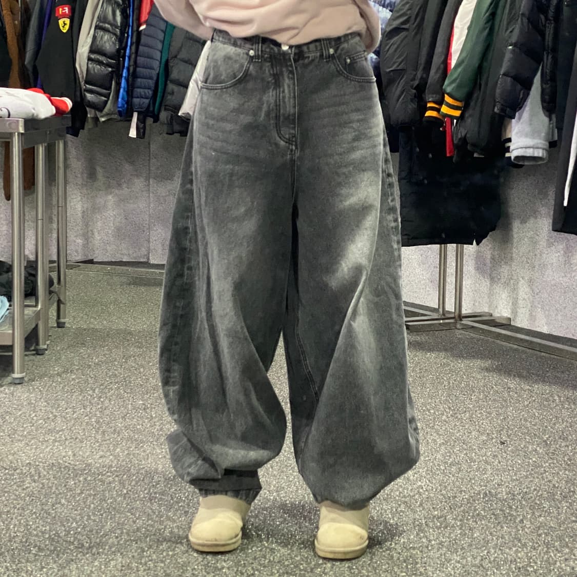빈티지 KICHUL 와이드 벌룬핏 데님 팬츠 B3745 상품이미지1