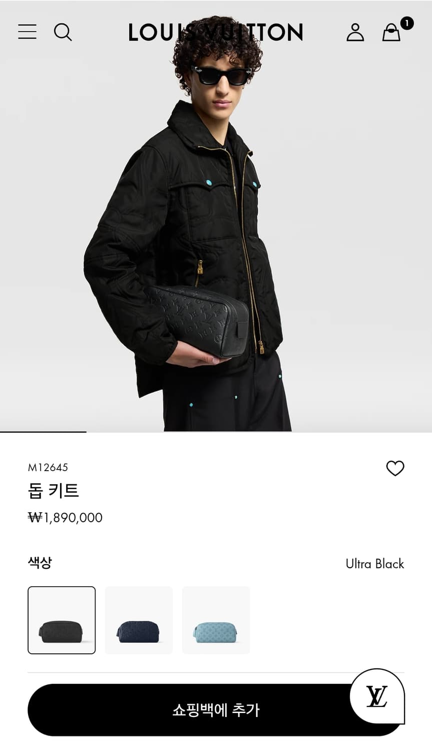 루이비통 돕키트 m12645 블랙 상품이미지2