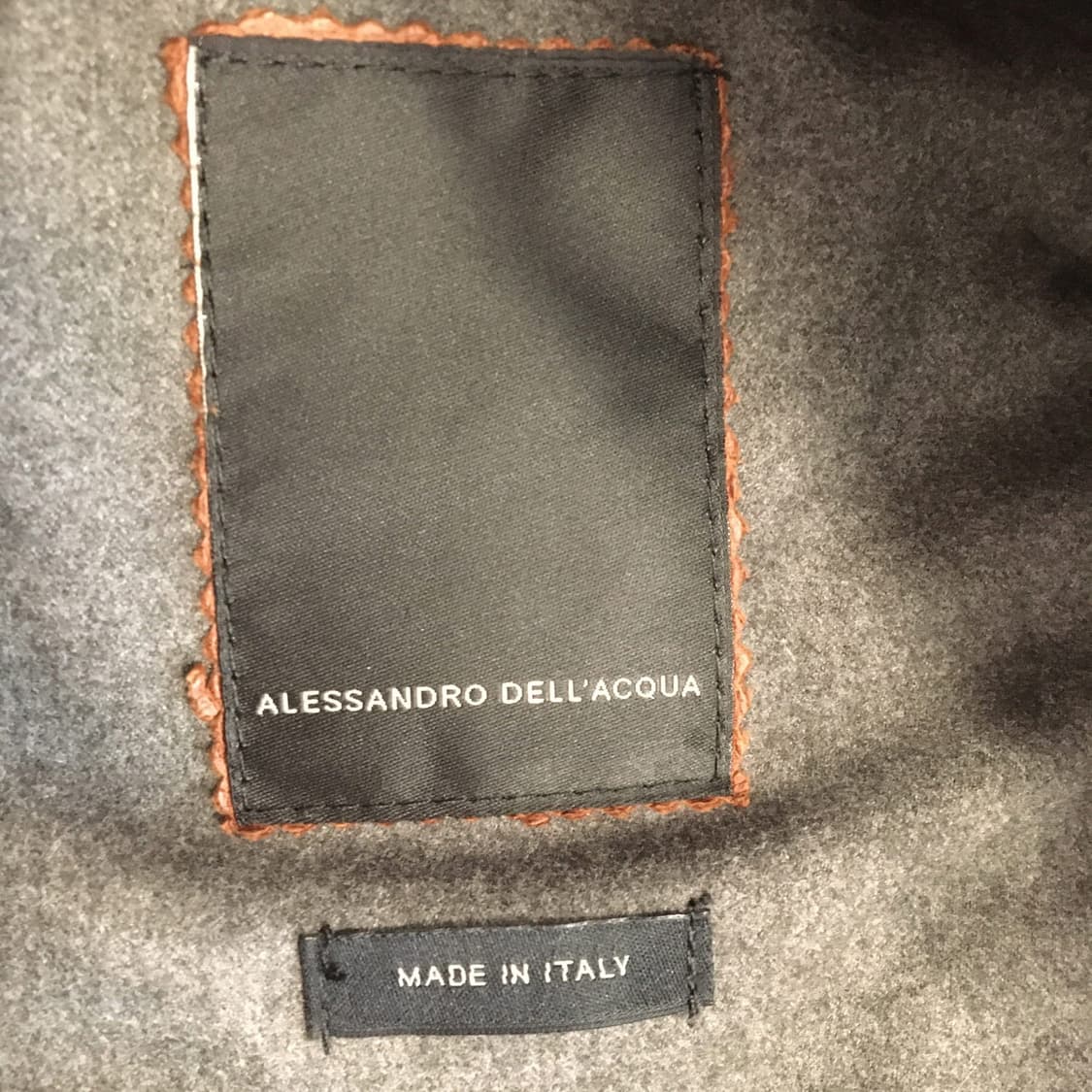 알레산드로 델라쿠아 이태리 리얼레더 가죽 100% 자켓 95 상품이미지6