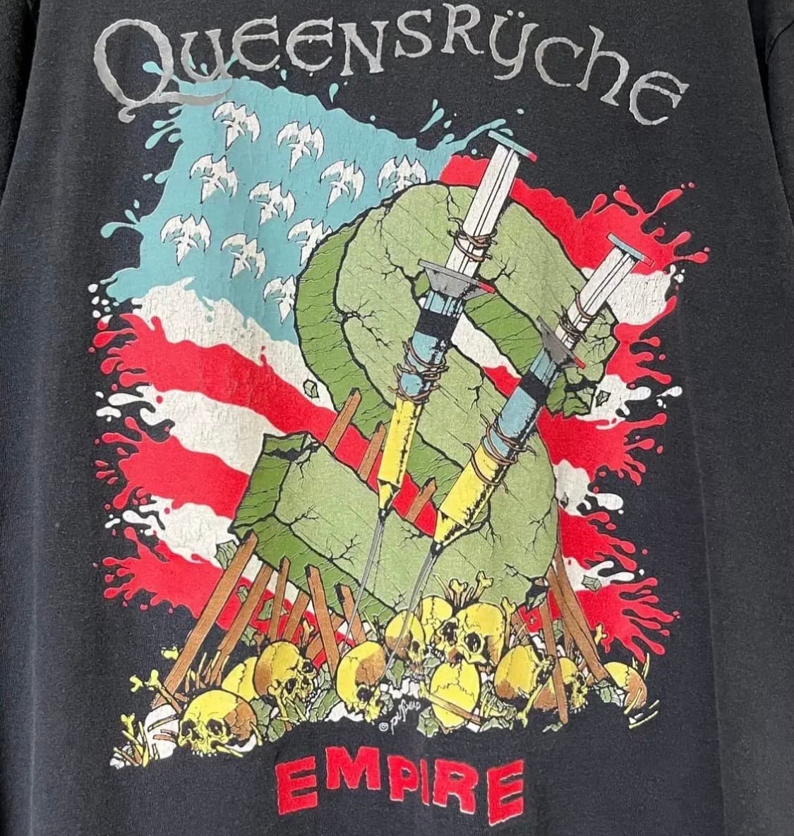 90s 빈티지 밴드티 반팔 티셔츠 / queensryche 퀸스라이크 상품이미지3