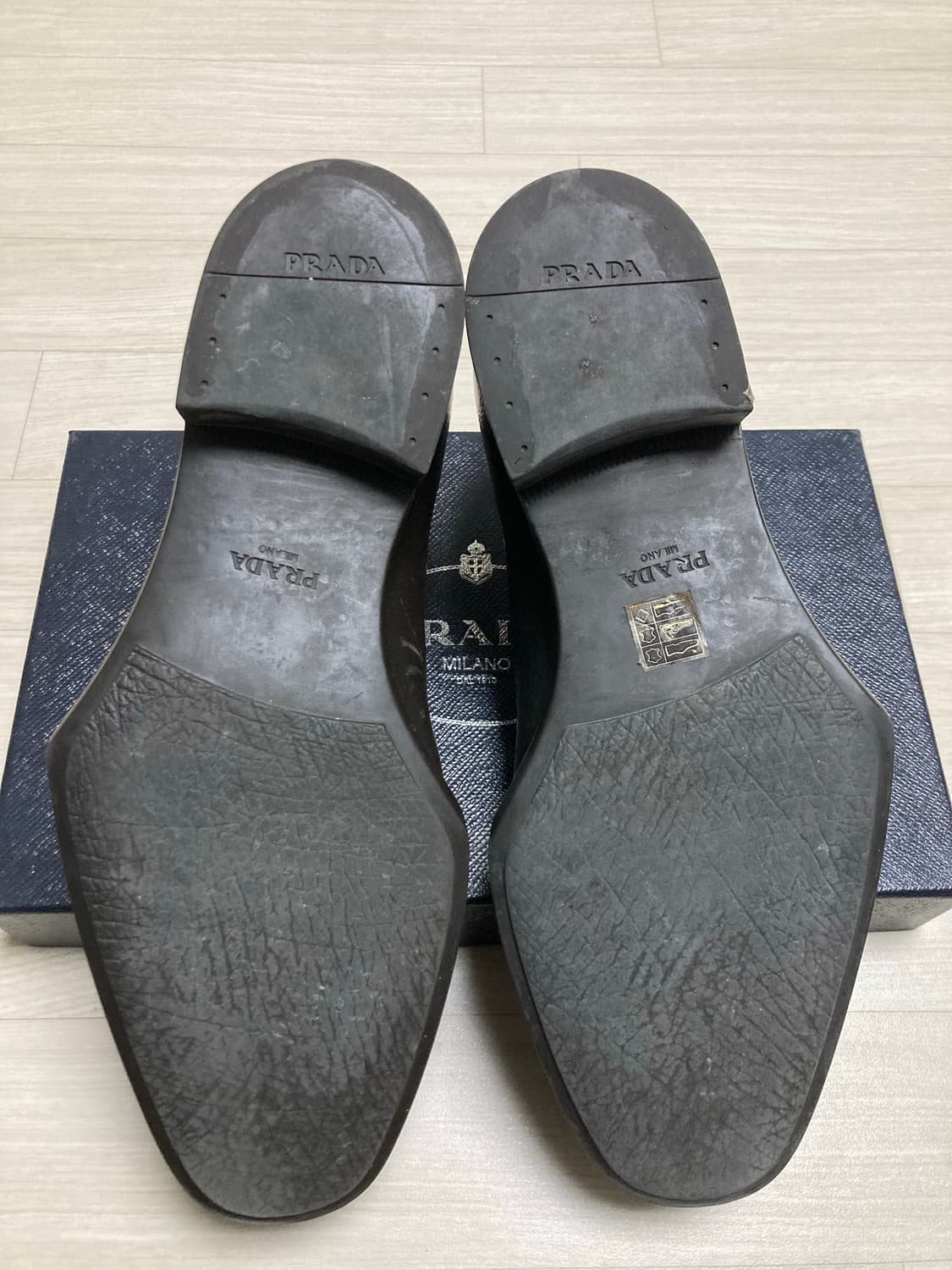 Prada 프라다 브라운 러버딥 러버솔 더비 로퍼  상품이미지3