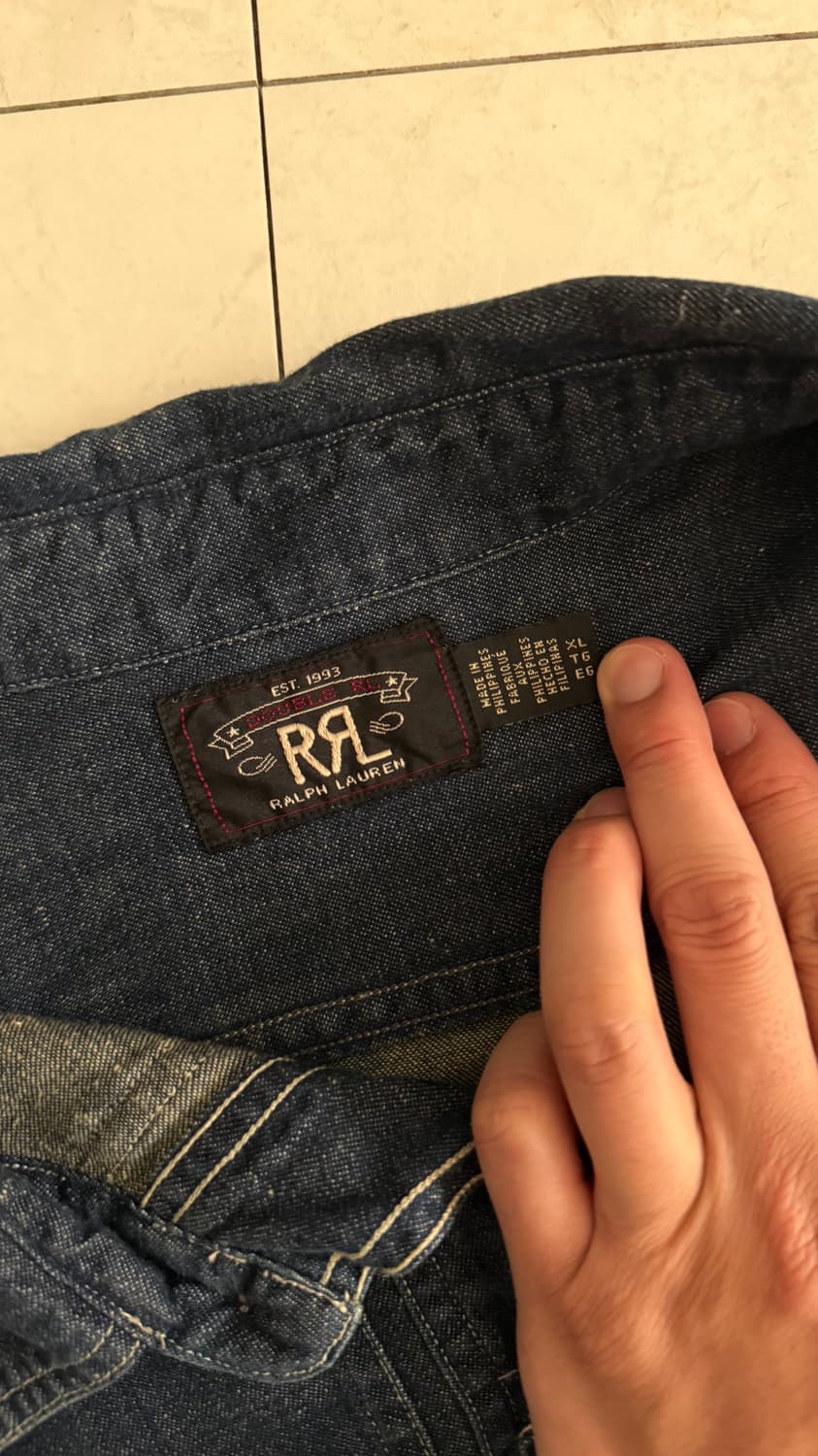 RRL 인디고 데님 오버셔츠 - XL 상품이미지4