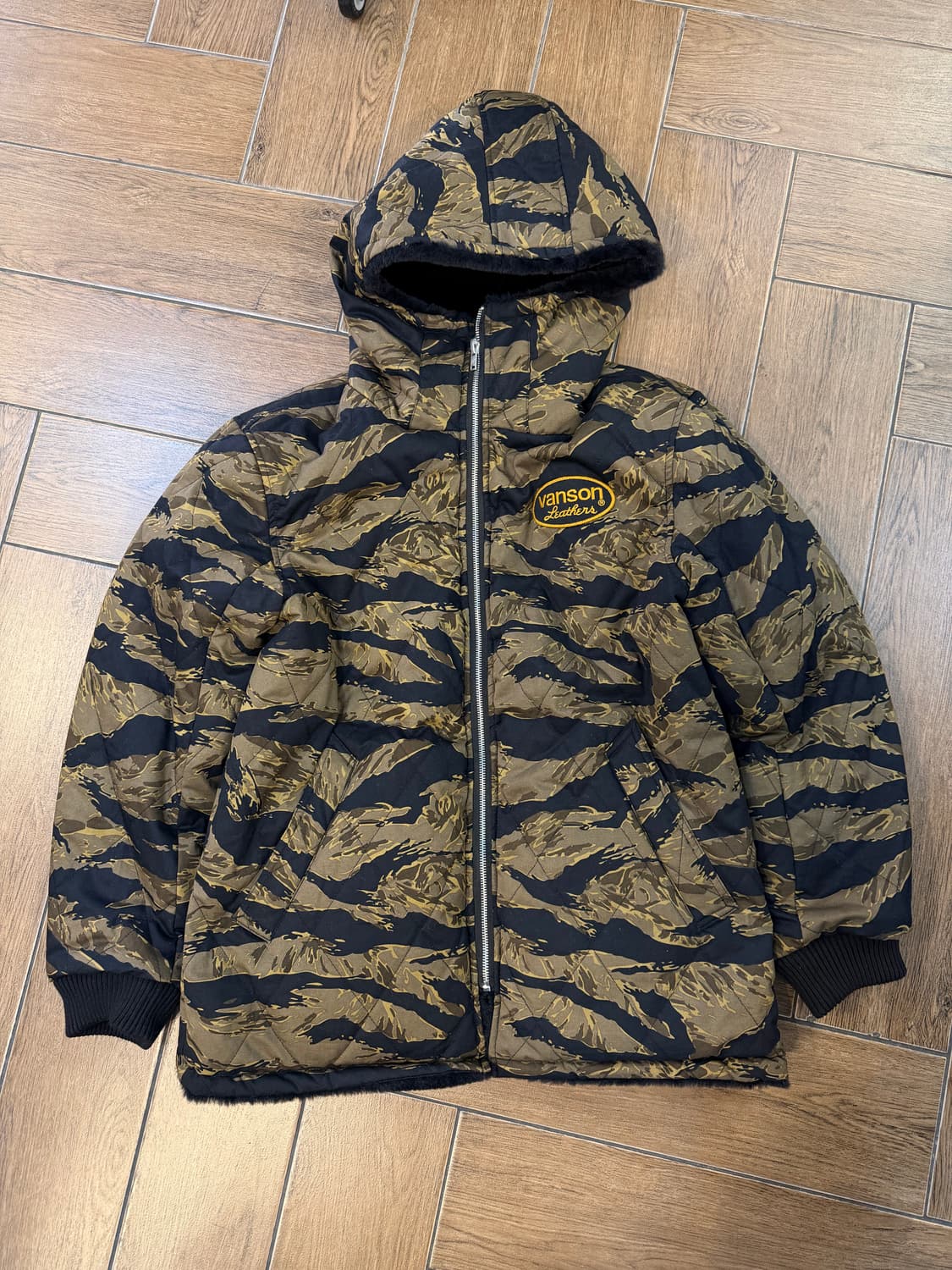 Vanson Reversible Camouflage Fur Jacke 상품이미지8