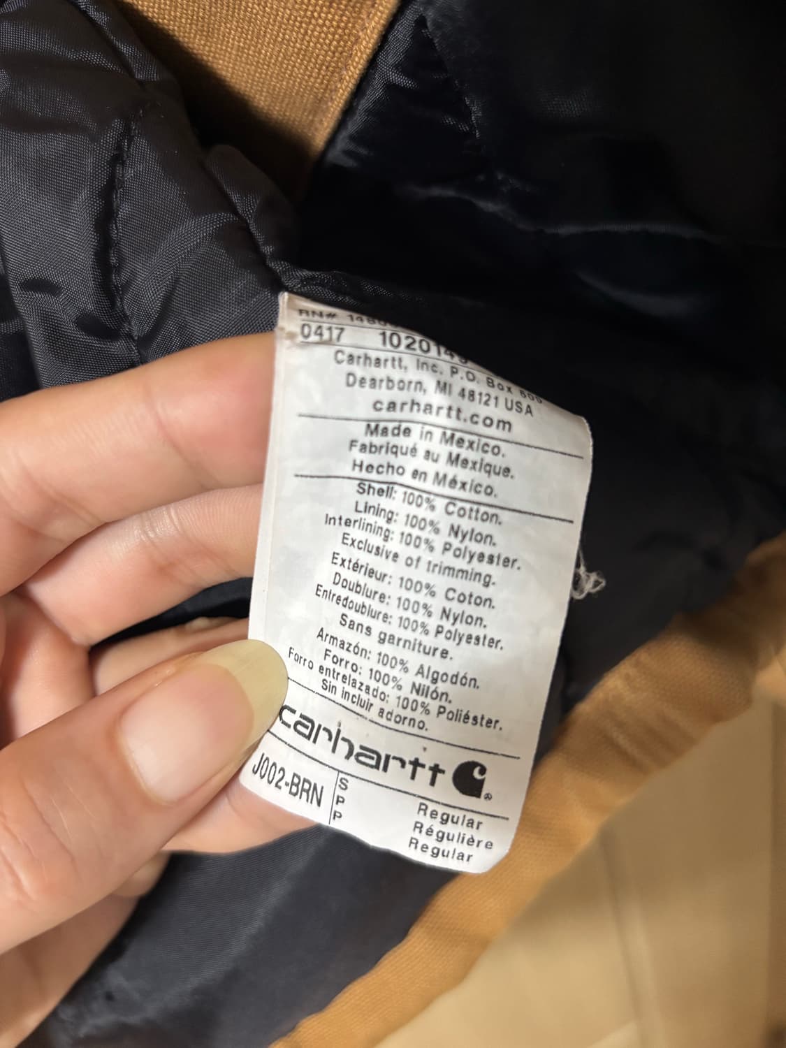 칼하트 j002 디트로이트 자켓 브라운 상품이미지9