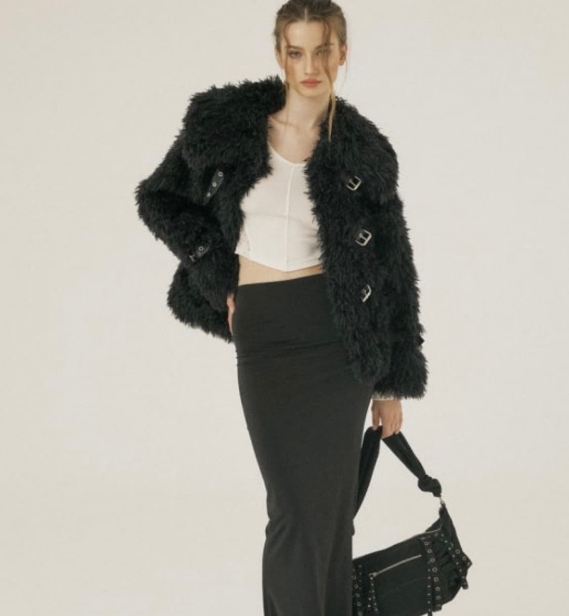 쓰리타임즈 티아나 퍼자켓 상품이미지2