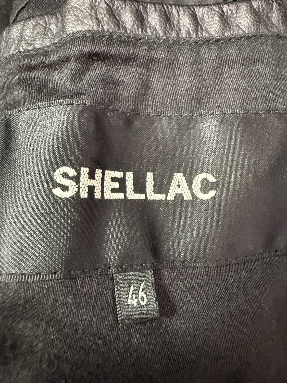 Shellac Goat Leather Stand Collar Jacket 상품이미지3