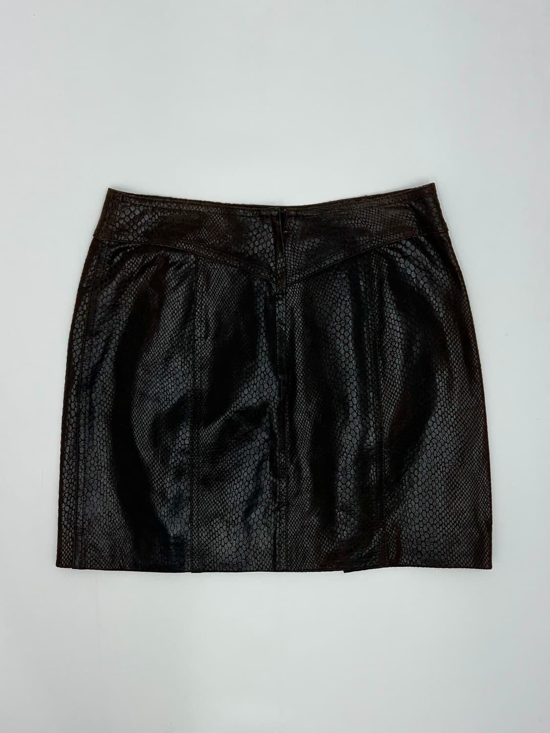 브라운 돈피 파이톤 패턴 스커트 상품이미지2