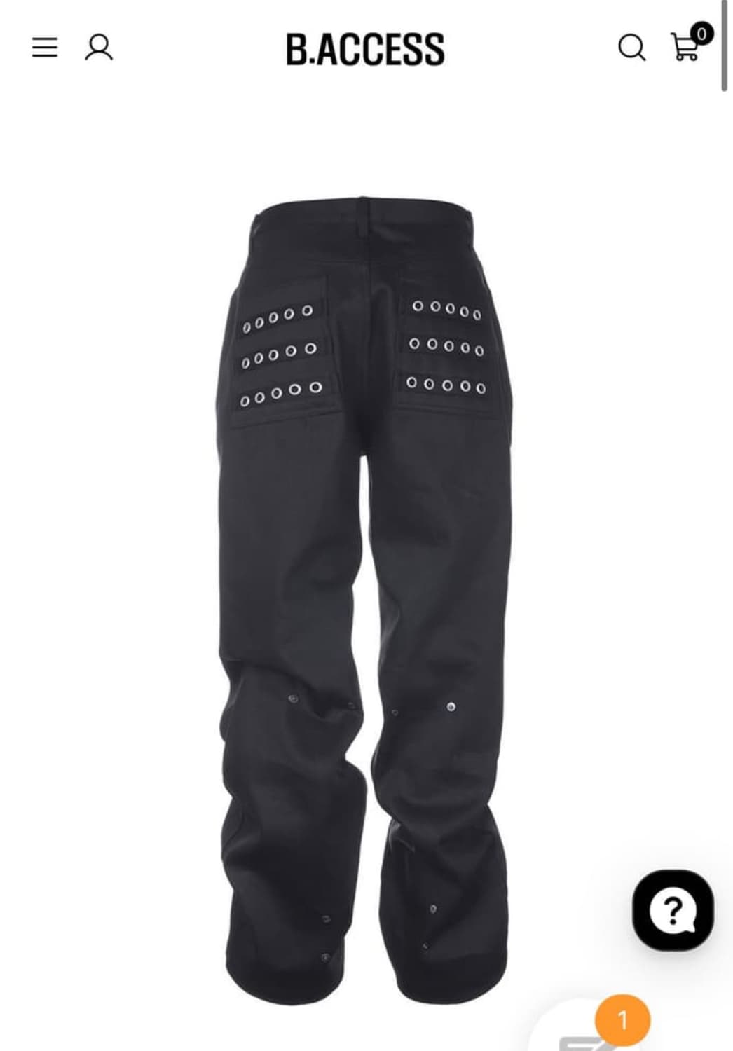 [0]b.access Button Black Jeans 상품이미지1