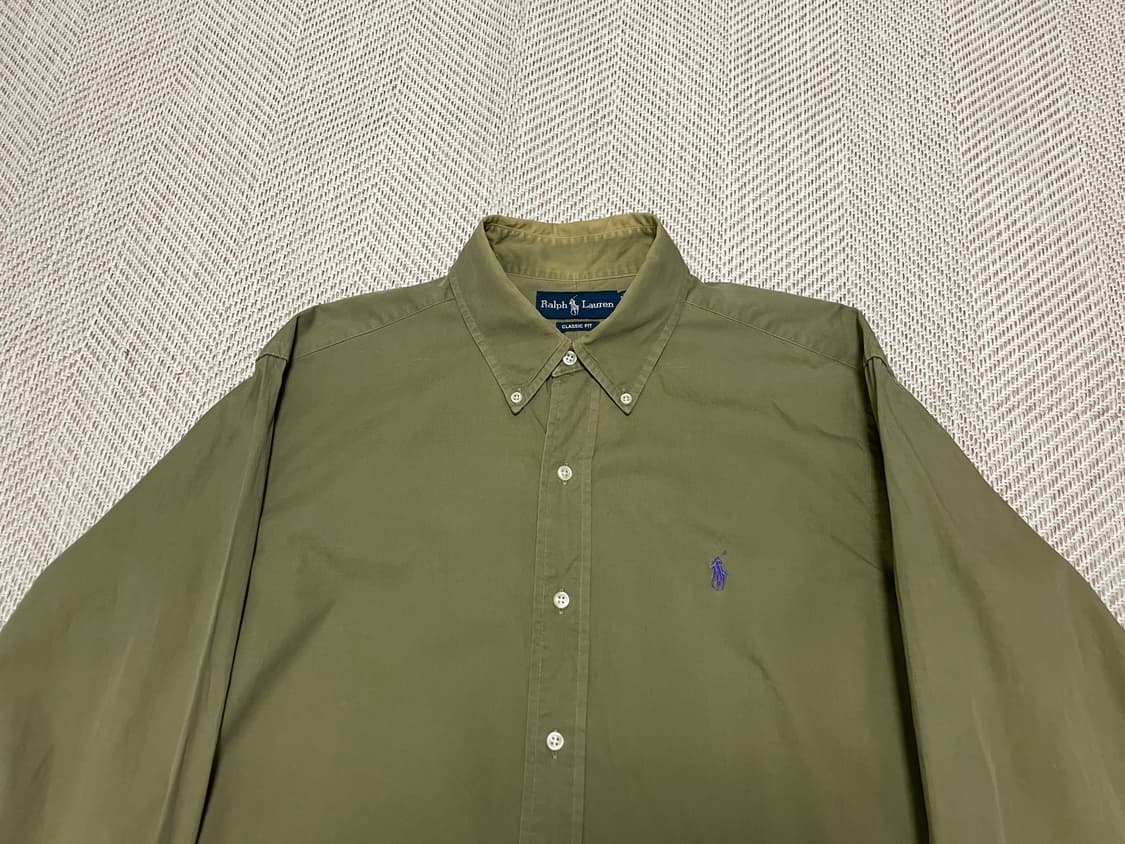 폴로 랄프로렌 올리브 버튼다운 셔츠 J03230 상품이미지2