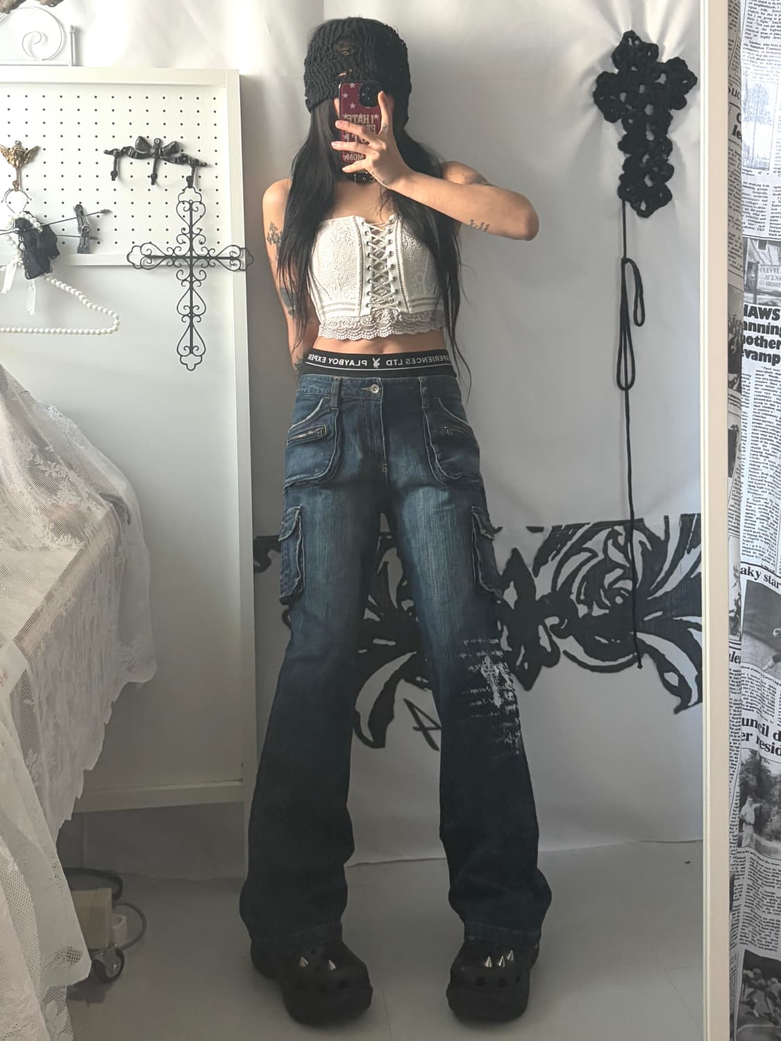 • eyelet lace top 상품이미지4