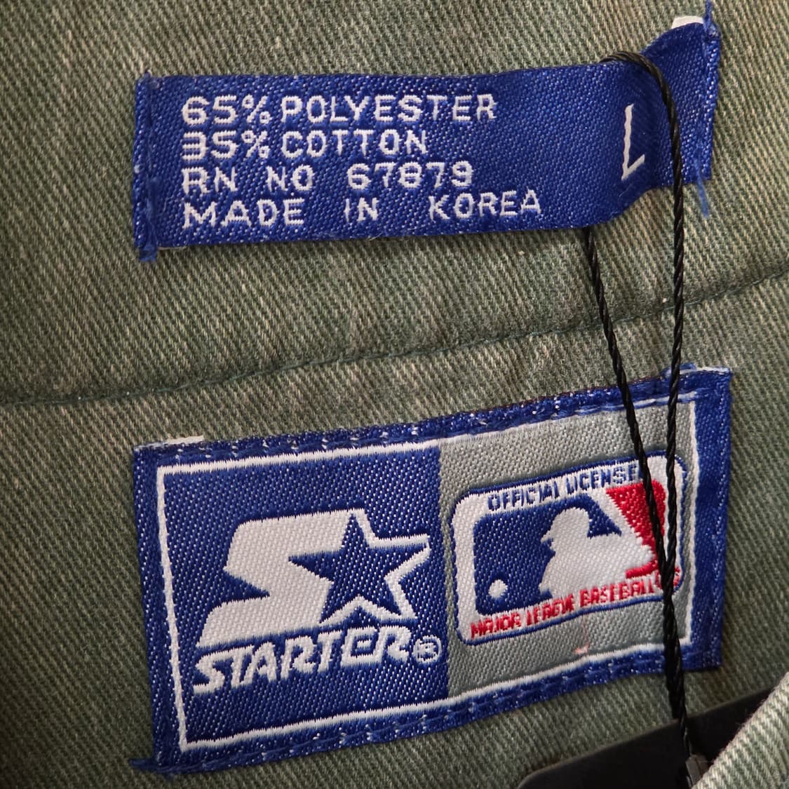 90S 스타터 X MLB 오클랜드 코튼 유니폼 반팔 셔츠 상품이미지9