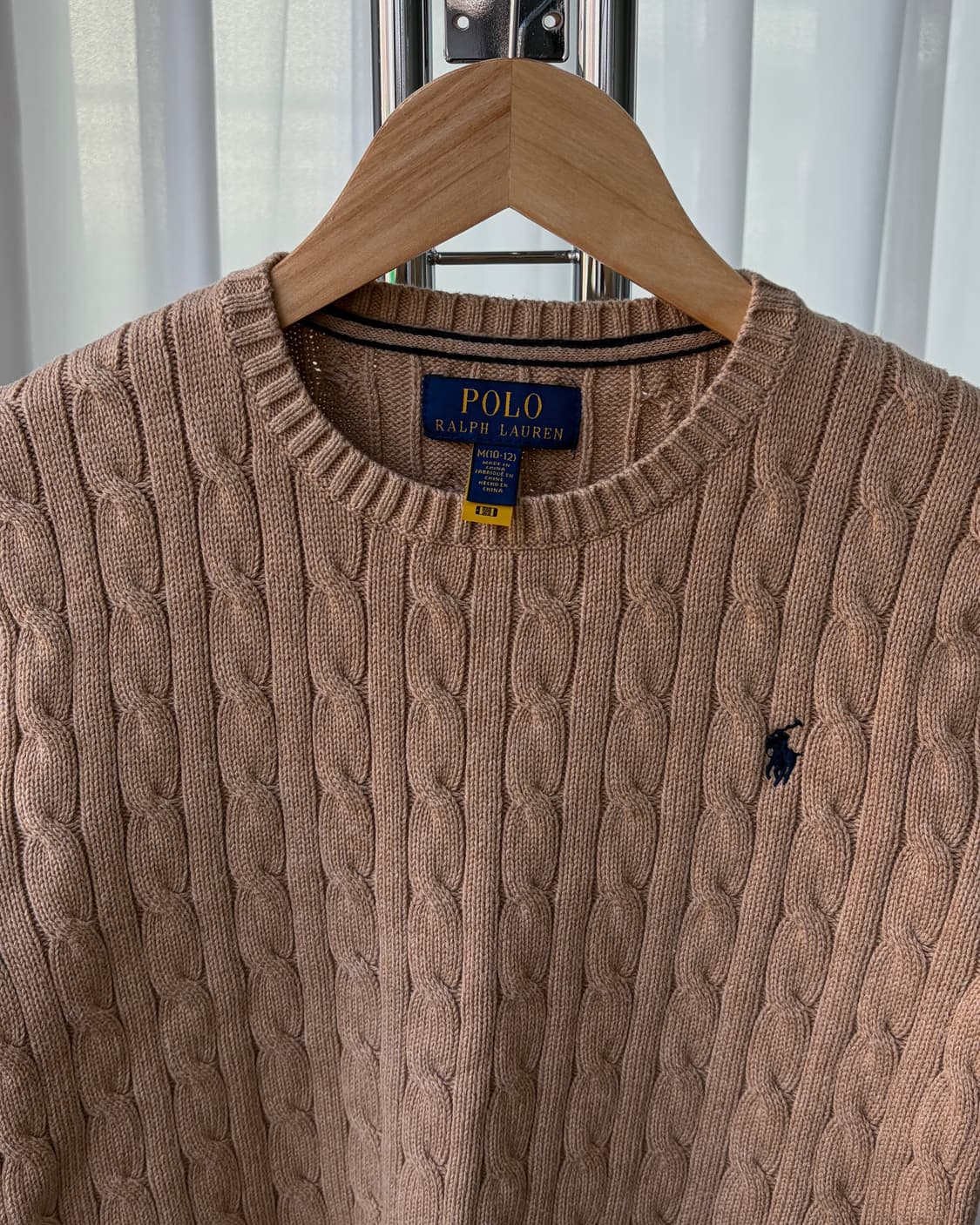 [XS]폴로 랄프로렌 꽈배기 케이블 니트 beige 상품이미지6