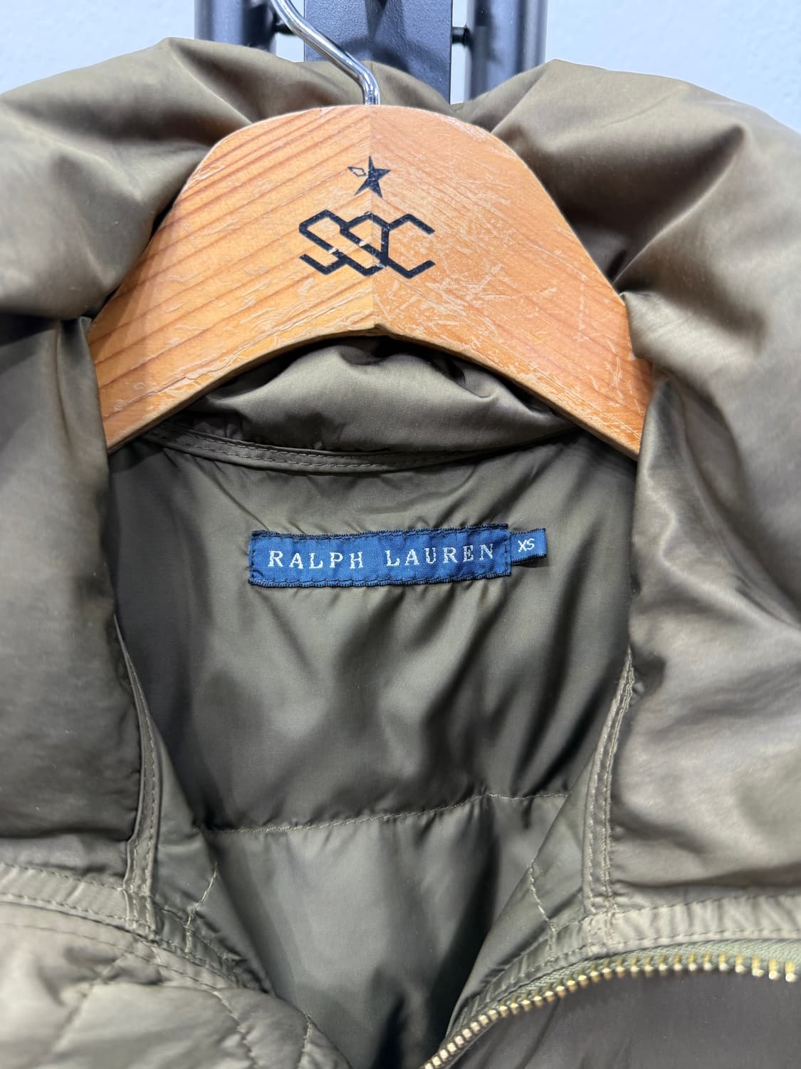 정품) 폴로랄프로렌 여성 카키색 숏패딩 점퍼 XS 상품이미지6
