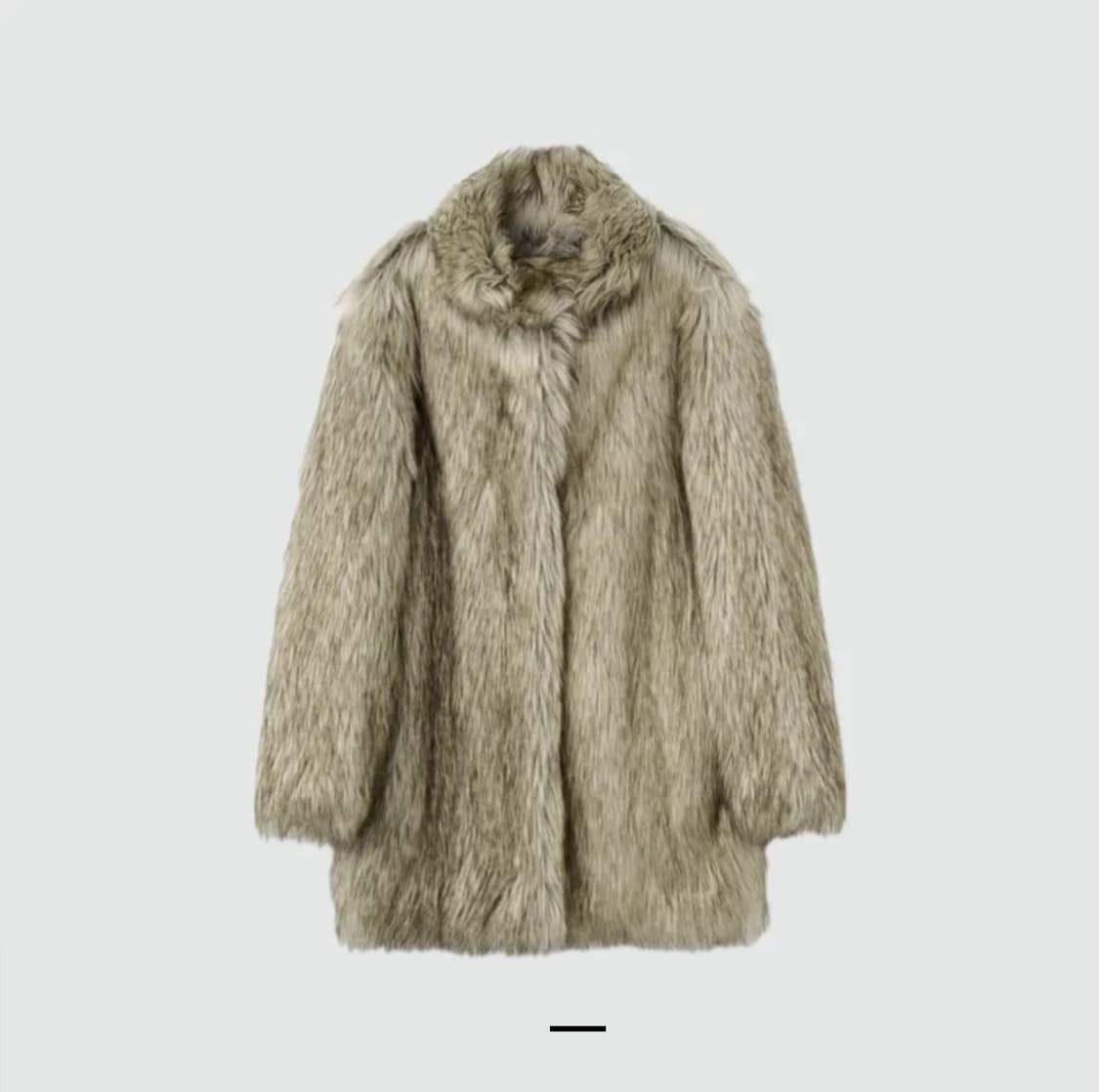 스튜디오테이블 LONG HAIR FUR COAT, BEIGE 상품이미지3