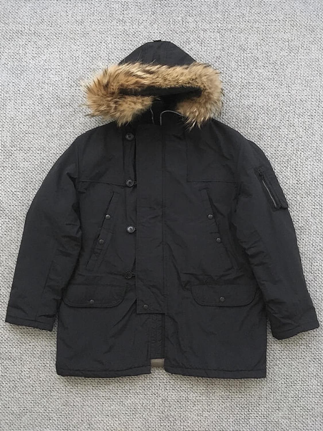 90s USA made fur-trimming N-3B jacket 상품이미지1