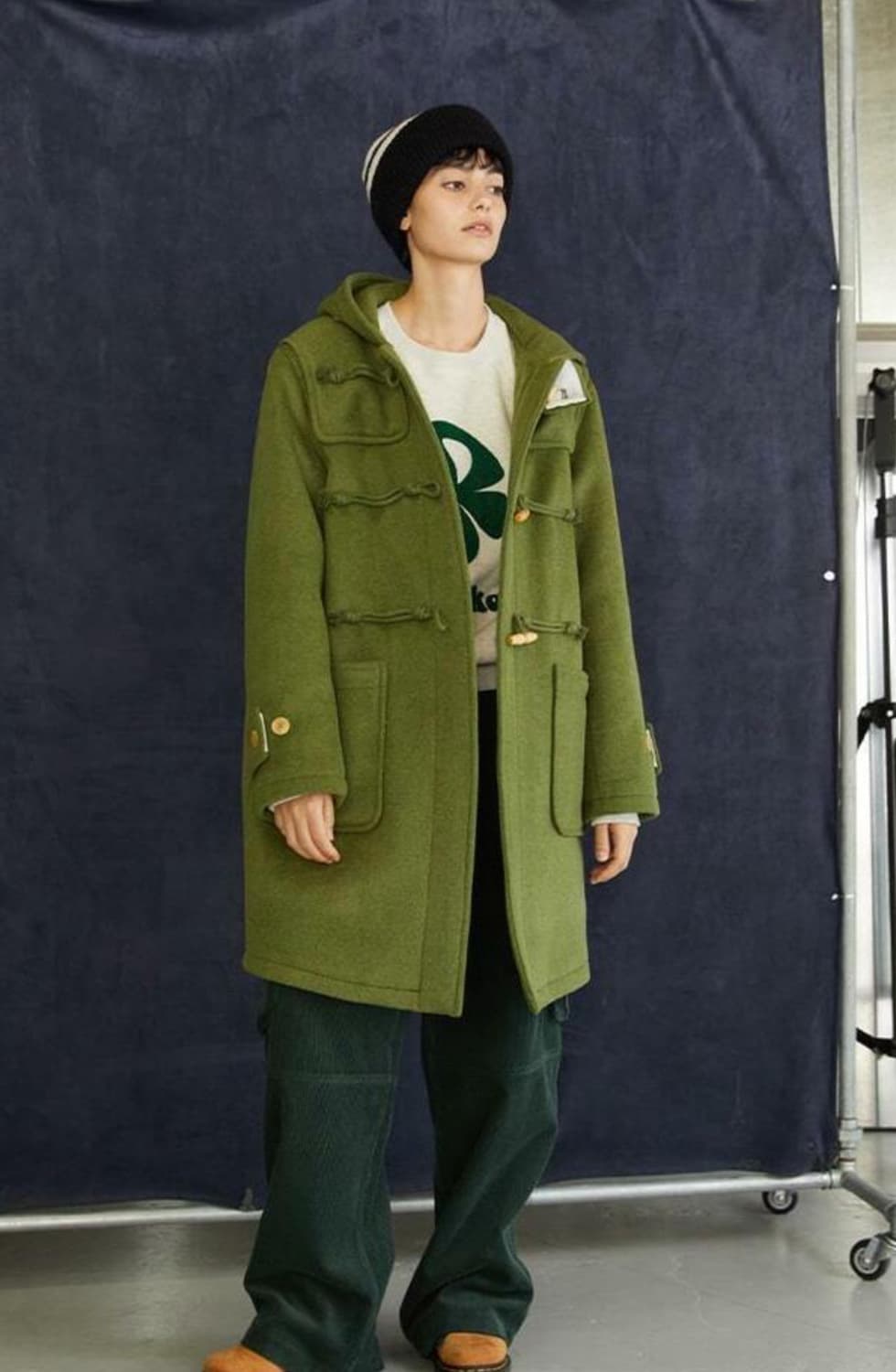 소공녀 올리브그린 누빔 더플코트 상품이미지7