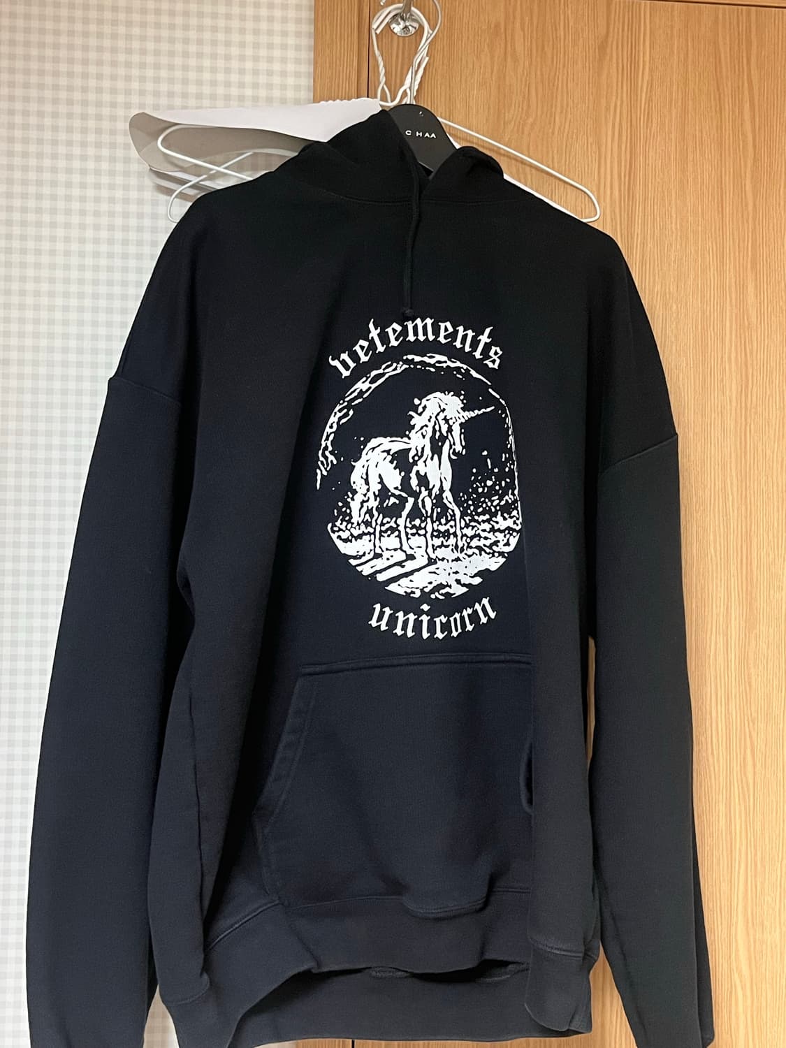[정품/XS] 베트멍 유니콘 후드 블랙 19fw 상품이미지1