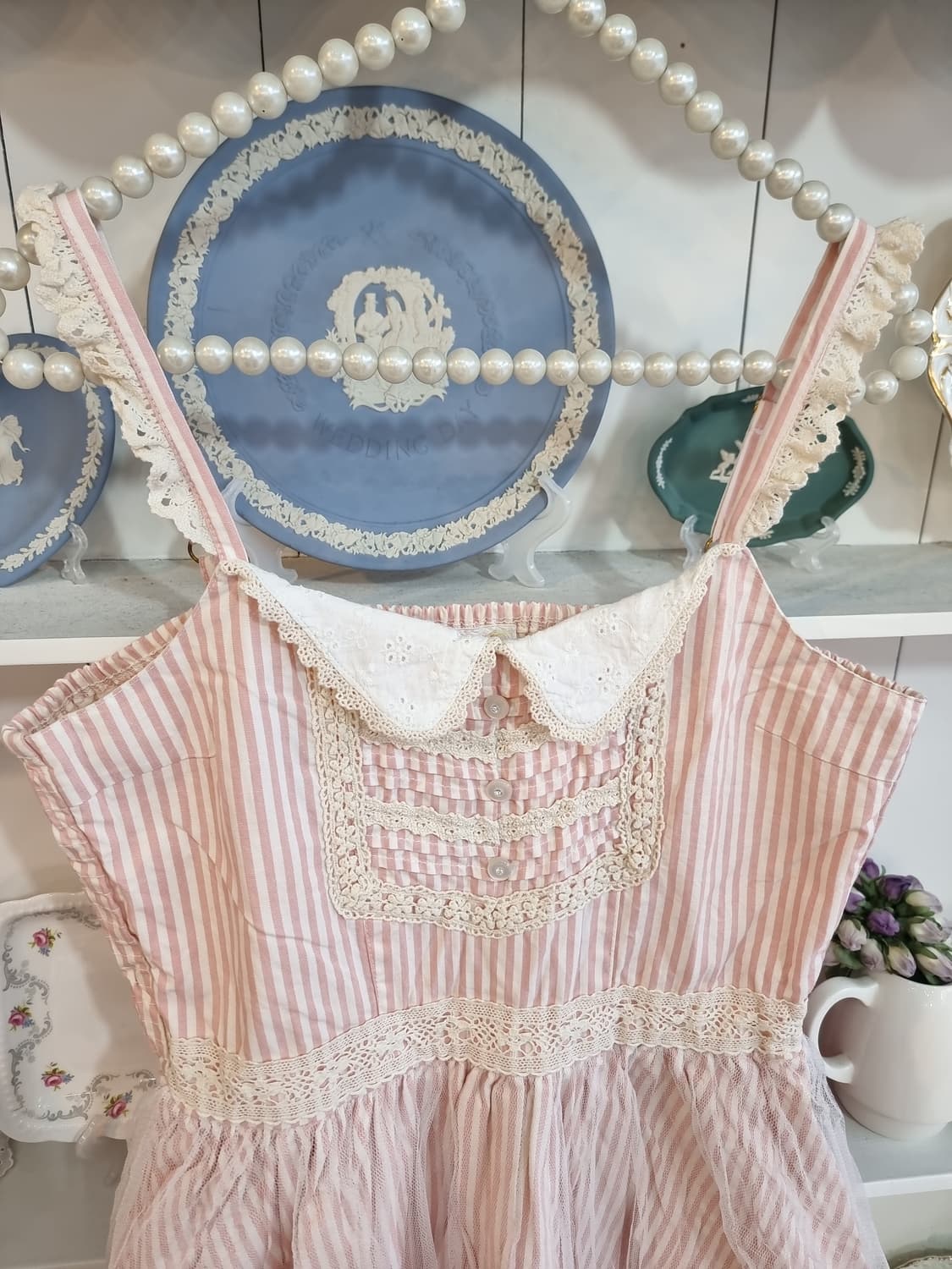 LIZ LISA리즈리사 딸기우유 스트라이프원피스 상품이미지3