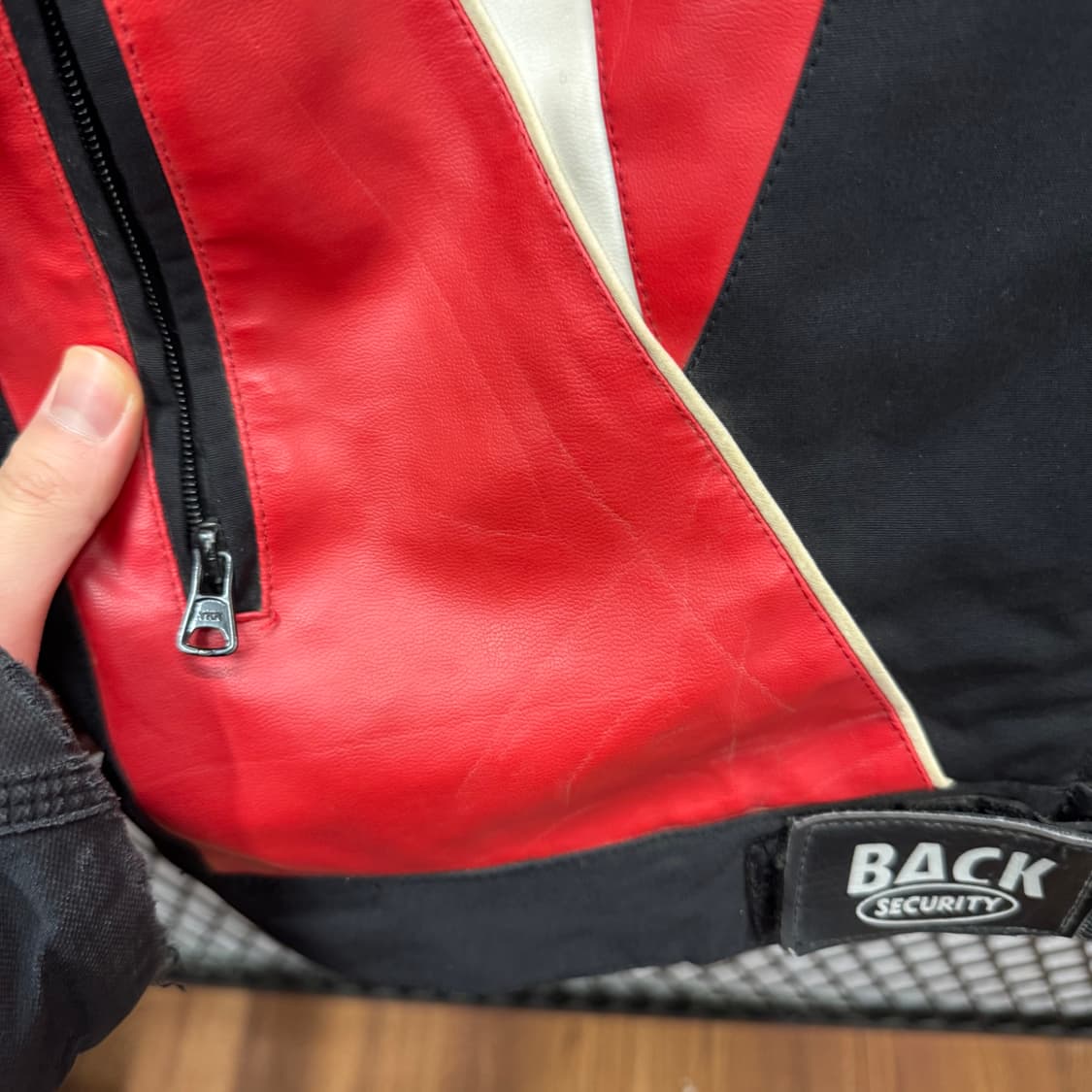00s 백시큐리티 레이싱자켓 퓨리건 패치 로고 포인트 레드 블랙 상품이미지9