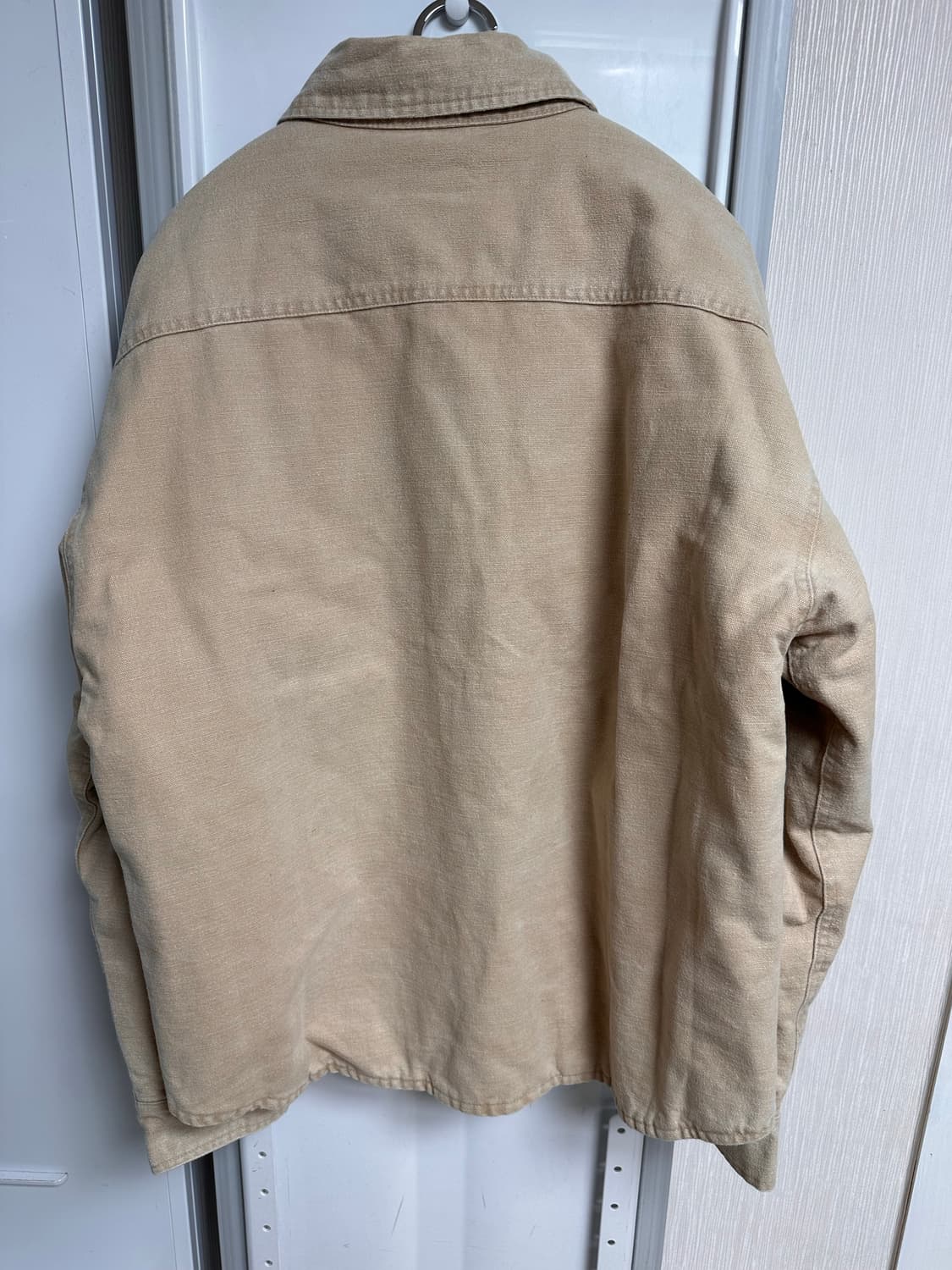 이지 시즌 4 플란넬 집업 자켓 오트밀 상품이미지2