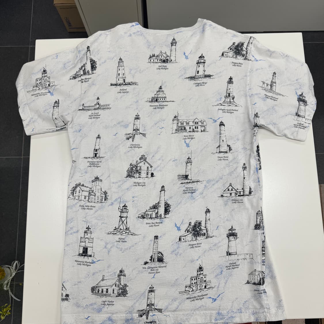 90’s Lighthouse motif T-shirts 상품이미지3