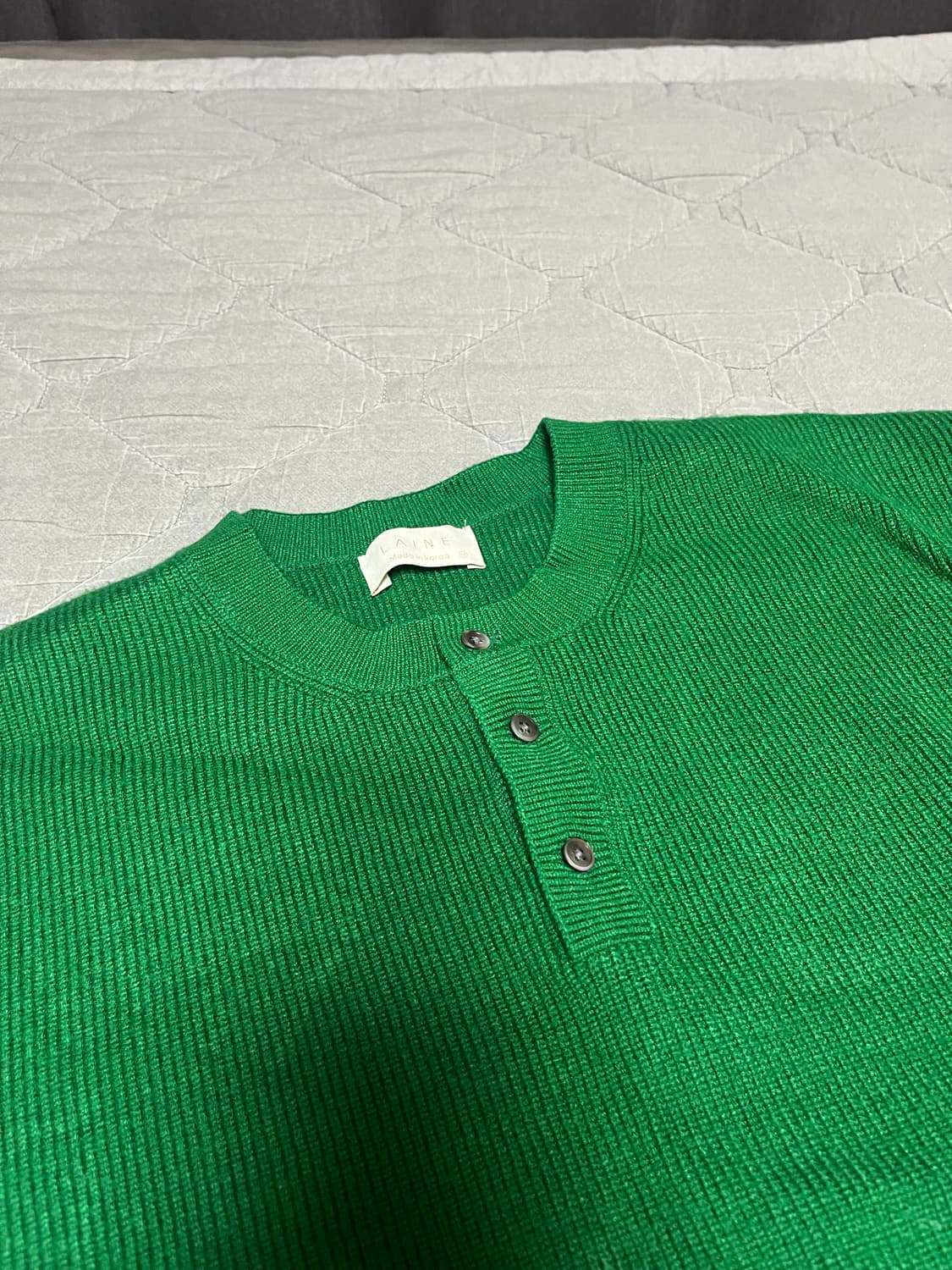 (보세) LAINE 그린 니트 상품이미지4