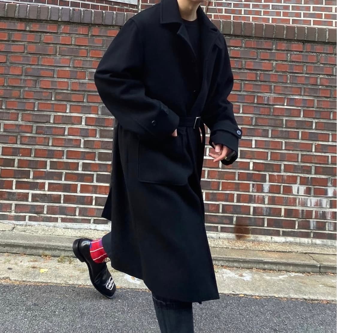 이얼즈어고 timeleap.02-2 싱글 belted 코트 상품이미지4