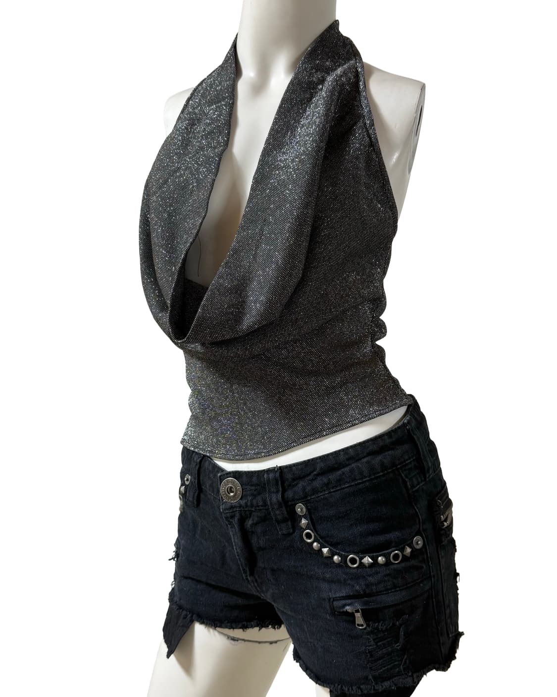 빈티지 갸루st 홀터 탑 상품이미지1